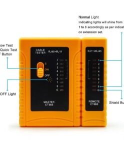 iMBAPrice - RJ45 Network Cable Tester for Lan Phone RJ45/RJ11/RJ12/CAT5/CAT6/CAT7 UTP Wire Test Tool 1-Pack RJ45/RJ11 Wire Continuity Tester 22 61r1omXyfEL