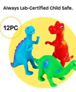 Boley Educational Toys for Kids and Toddlers - 12 Piece Toy Dinosaur Figure Bucket - Includes T-Rex, Brontosaurus and More Toddler Dinos 15 61r2J7WoZnL