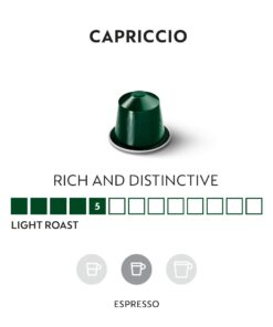 Nespresso Capsules OriginalLine, Capriccio, Medium Roast Espresso Coffee, 50 Count Coffee Pods, Brews 1.35oz (ORIGINAL LINE ONLY) 50 Count (Pack of 1) 14 61r2fYyA2L
