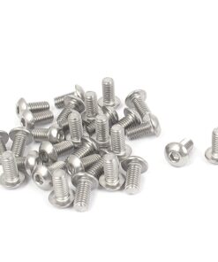 uxcell a15101300ux0111 M5x10mm Hex Socket Machine Screw Countersunk Round Head Bolts (Pack of 30)