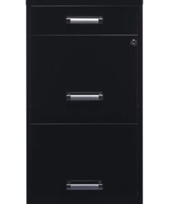 Alternative view of Office Dimensions 20225 File Cabinet, 18-Inch, Black 3 Drawer