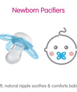 MAM Original Start Newborn Baby Pacifier, Best Pacifier for Breastfed Babies, Sterilizer Case, 0-3 Months, Boy, 2 Count (Pack of 1) 2-Pack 27 61r5IcTIVwL