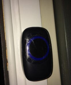 SadoTech Wireless Doorbell for Home - Battery Operated, 1000 Feet, Wireless Door Bell w/LED Flash, 1 push button + 1 receiver, Matte Black 29 61r6X8EjntL