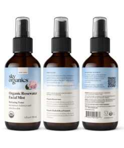 Sky Organics Organic Rosewater Facial Mist for Face, 100% Pure & Steam-Distilled USDA Certified to Hydrate, Balance & Refresh, 4 fl. Oz 33 61r7Gf1YinL 4