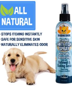 Bodhi Dog Anti Itch Spray | Natural Soothing Relief for Dry, Itchy, Bitten or Allergy Damaged Skin Treatment | Anti Itch Spray for Dogs & Cats | Made in USA (Oatmeal, 8 oz) 8oz 22 61r7kiUaVoL