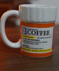 BigMouth Inc. Prescription Coffee Mug - Large Funny Prescription Coffee Cup - Unique Pharmacy Gifts - Hilarious Novelty and Gag Gifts for Doctor - Dishwasher-Safe Ceramic Pill Bottle Coffee Cup - 12oz White 30 61r9I6Ap4L
