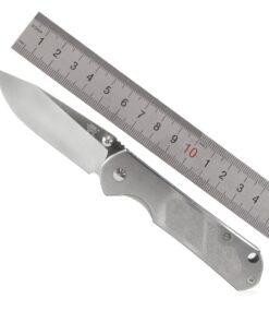 Sanrenmu 7010 Folding Pocket Knife EDC Knife 12C27 Blade Frame Lock Stainless Steel Handle with Clip 29 61r9yt0JmsL