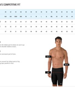 Speedo Men's Swimsuit Jammer Endurance+ Solid USA Adult Speedo Black 32 15 61rAkqRNcUL