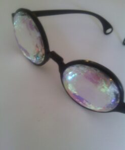 GloFX Black Kaleidoscope Glasses- Rainbow Rave Prism Diffraction 28 61rAzCCZEqL