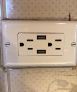 TOPGREENER 3.6A USB Wall Outlet Charger(Upgraded), 15A Duplex Tamper-Resistant Receptacles Plug, Charging Power Outlet with USB Ports, Electrical USB Socket, UL Listed, TU2153A-6PCS, White, 6 Pack 15 Amp 34 61rAzIRFowL