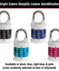 Master Lock Word Combination Lock, Set Your Own Word Lock for Gym and School Lockers, Colors May Vary, 1535DWD Word Combo 1 Pack 23 61rCcfx6uvL