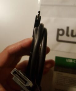 Plugable USB C to DisplayPort Cable 6 feet (1.8m), Up to 4K at 60Hz, USB C DisplayPort Cable - Compatible with Thunderbolt and USB-C - Driverless 33 61rEtMPfBqL