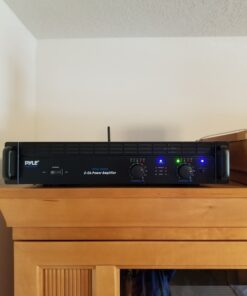 Pyle Professional Audio Bluetooth Power Amplifier - 2-Channel Rack Mount Bridgeable, LED Indicators, Shockproof Binding Posts, Cooling Fans 1000 Watt - Pyle PTA1000 1000W Basic 28 61rFYnAmJuL