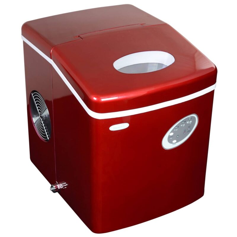 Catalog 8 Newair Countertop Ice Maker Machine 28 lbs. of Ice in 24 Hours, Portable Design in Red with 3 Bullet Ice Cube Sizes, Convenient Rapid Ice Production, Insulated Storage