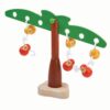 PlanToys Wooden Balancing Monkeys Children's Toy (5349) | Sustainably Made from Rubberwood and Non-Toxic Paints and Dyes