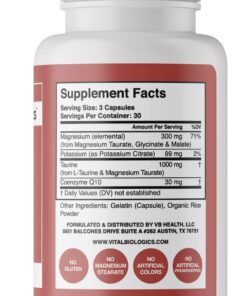 Heart Calm- Support and Maintain a Healthy Heart Rhythm- A Natural, Fast-Acting Formula with Magnesium Taurate, Glycinate, Malate and More. 90 Capsules. 4 61rHk2uMokL