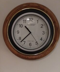 La Crosse Technology WT-3129B 12 Inch Atomic Analog Wall Clock, Pack of 1, Black 32 61rIJr8oT1L