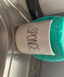 Mud Pie Kitchen Dish Sponge Holder Caddy, Off White Off-White 43 61rISaeXGZL