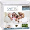 SafeRest Mattress Protector - Full Size Cotton Terry Waterproof Mattress Protector, Breathable Fitted Mattress Cover with Stretchable Pockets 47 61rJ9A TXXL