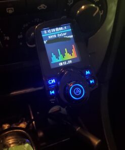 Nulaxy Wireless In-Car Bluetooth FM Transmitter Radio Adapter Car Kit W 1.8 Inch Display Supports TF/SD Card and USB Car Charger for All Smartphones Audio Players-KM18 color 29 61rKsXE9OTL