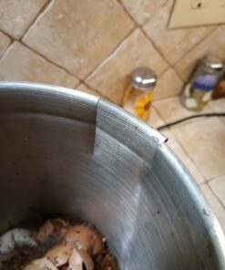 Utopia Kitchen Compost Bin for Kitchen Countertop - 1.3 Gallon Compost Bucket for Kitchen with Lid - Includes 1 Spare Charcoal Filter (Silver) Silver 44 61rO3P8r0sL