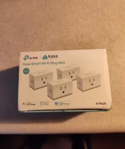 Kasa Smart Plug Mini 15A, Smart Home Wi-Fi Outlet Works with Alexa, Google Home & IFTTT, No Hub Required, UL Certified, 2.4G WiFi Only, 4-Pack(EP10P4) , White 31 61rOV94Uk4L 1