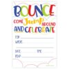 Bounce House or Jumping Party Invitations (20 Count) With Envelopes