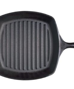 Lodge L8SGP3 Cast Iron Square Grill Pan, Pre-Seasoned, 10.5-inch 10.5 Inch 47 61rPBdpmVlL