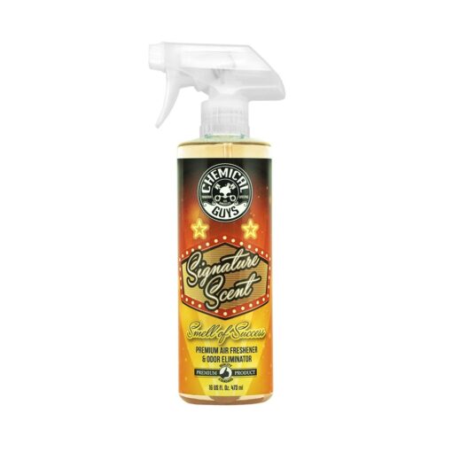 Chemical Guys AIR_069_16 Signature Scent Premium Air Freshener and Odor Eliminator, Smell of Success (Great for Cars, Trucks, SUVs, RVs, Home, Office & More) 16 fl oz Fresh 16 Fl Oz (Pack of 1)