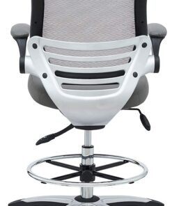 Modway EEI-211 Edge Drafting Chair - Reception Desk Chair - Flip-Up Arm Drafting Chair in Gray Grey 24 61rWvTHTMaL