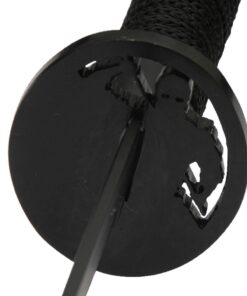 Armory Replicas - Set of 2 Twin Ninja Replica Swords - Full Black 440 Stainless Steel Swords w/Dual Carry Nylon Back Sheath 7 61rXaxJ7CKL