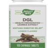 Nature's Way DGL Chewable Tablet - Digestive Support & Relief* - Deglycyrrhizinated Licorice Extract - Gluten, Soy & Dairy Free - 100 Chewables 17 61rY E350QL