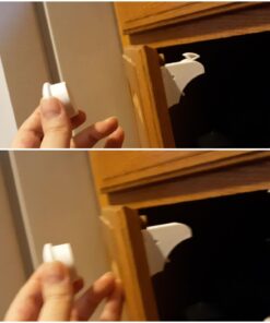 Eco Baby Magnetic Cabinet Locks for Babies - Magnetic Baby Proofing Cabinet Locks, Child Locks for Cabinets Drawers Doors for Back to School - Easy Installation No Tools Required (12 Pack and 2 Keys) Standard 12.0 52 61rY7GLfOTL