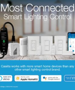 Lutron Caseta Smart Lighting Dimmer Switch for Wall and Ceiling Lights | PD-6WCL-BL | Black 1 Pack Smart Dimmer 14 61rYdcbmsRL