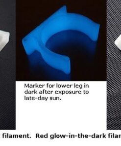 AMOLEN PLA 3D Printer Filament, 1.75mm Glow in The Dark Blue Filament for 3D Printing, 1kg(2.2lbs) Spool, Compatible with Most FDM Printer Glow-blue 56 61rbeYCVyaL