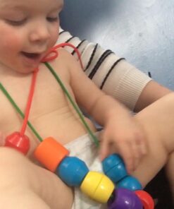 Melissa & Doug Primary Lacing Beads - Educational Toy With 30 Wooden Beads and 2 Laces - Beads For Toddlers, Fine Motor Skills Lacing Toys For Toddlers And Kids Ages 3+, 8inx8inx2in, Multi 33 61rd bmlaKL 4