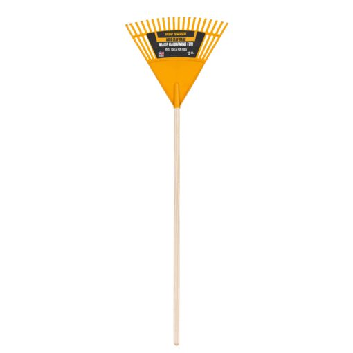 True Temper KLRO Kids Poly Leaf Rake, 18-Inch, Brown