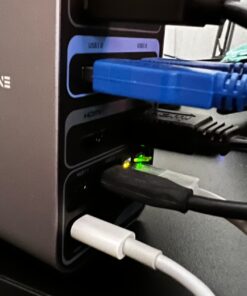 TOBENONE USB C Docking Station for 15 in MacBook - Dual Monitor Docking Station With 2 HDMI, 6 USB A, SD/Micro SD, LAN, 87W PD, Grey UDS013-No Power Adapter 40 61rgcweYl1L