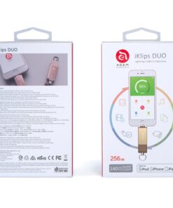 Adam Elements iKlips Duo 【Apple MFI Certification Lightning/USB 3.1 Flash Drive 128GB】 Rosegold ADRAD128GKLDRG, Clear 256GB 12 61riM1CVfhL