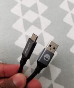 SMALLElectric USB Type C Cable 5-Pack 3FT, USB Type A to C Fast Charger Cords for Samsung Galaxy S20 S10 S9 S8 Plus, Braided Fast Charging Cable for Note 10 9 8, LG V50 V40 G8 G7,(Grey) 3foot Grey 48 61rj7BJVfBL