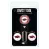 Team Golf NCAA Divot Tool with 3 Golf Ball Markers Pack, Markers are Removable Magnetic Double-Sided Enamel Arkansas Razorbacks 21 61rkEb3GAbL