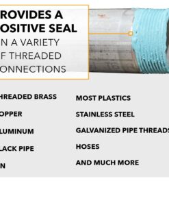 Gasoila - SS16 Soft-Set Pipe Thread Sealant with PTFE Paste, Non Hardening, -100 to 600 Degree F, 1 Pint Brush 8 61rmOq39OBL