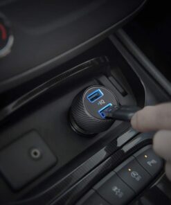 Anker 24W 4.8A Car Charger, 2-Port Ultra-Compact PowerDrive 2 Elite with PowerIQ Technology and LED for iPhone XS/Max/XR/X/8/7/6/Plus, iPad Pro/Air/Mini, Galaxy Note/S Series, LG, Nexus, HTC, and More Black 45 61rnIYOk8ML