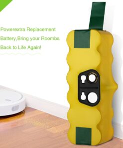Powerextra 4.0Ah 14.4V Replacement Battery Compatible with Roomba R3 500 600 700 800 900 Series 500 510 531 535 540 550 552 560 570 580 595 620 650 660 700 760 770 780 790 800 870 900 32 61ro2OE1KzL