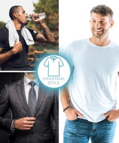 Willis Judd Double Strength Magnetic Bracelet - Magnetic Bracelets for Men - Adjustable Length with Sizing Tool Black 9 61rokm4mJEL