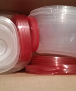 Rubbermaid TakeAlongs Assorted Food Storage Containers, Tint Chili, 40-Piece Set 15 61rpWk9bk9L