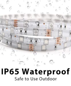 DAYBETTER Waterproof Led Strip Lights Kit 16.4ft RGB Color Changing Led Lights with Remote Controller for Bedroom Party Home Kicthen Room Decoration for Indoor Outdoor Use 16.4 ft 17 61rq9E9PUsL