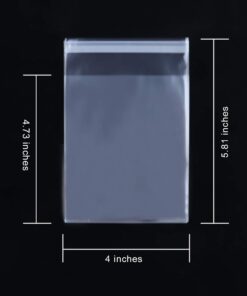 NEOACT 400 Pcs 4"x4.73" Clear Resealable Cellophane Bags Good for Bakery, Candle, Soap, Cookie Poly Bags 4x4.7 Inch (Pack of 400) 25 61rtMMDveVL