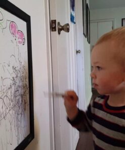 Quartet Magnetic Whiteboard, 17 x 23 inches White Board, Dry Erase Board, Black Frame (MWDW1723M-BK) 37 61ruju3MhUL