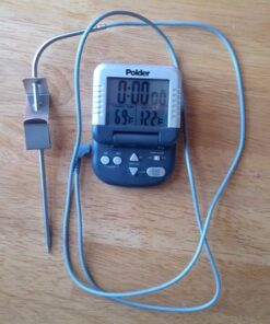 Polder Classic Combination Digital in-Oven Programmable Meat Thermometer and Timer Graphite 25 61rv8AG1PTL